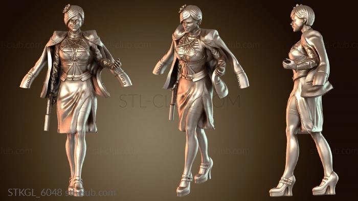 Статуэтки девушки Леди-гангстер Шарлотта Ходьба