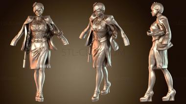 3D модель Леди-гангстер Шарлотта Ходьба (STL)