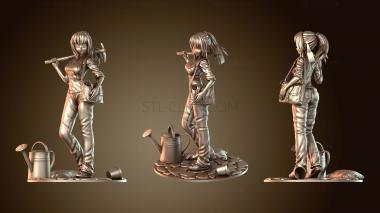 3D модель Девушка из сада (STL)