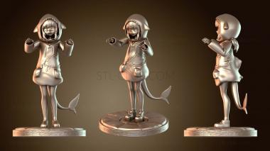 3D модель Стильный капюшон Gawr Gura (STL)