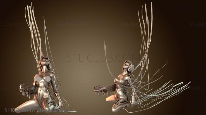 Статуэтки девушки Призрак в доспехах