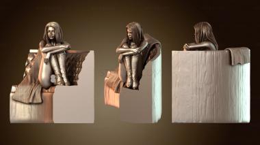 3D модель Застенчивая девушка (STL)