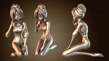 3D модель Девушка в куртке (STL)