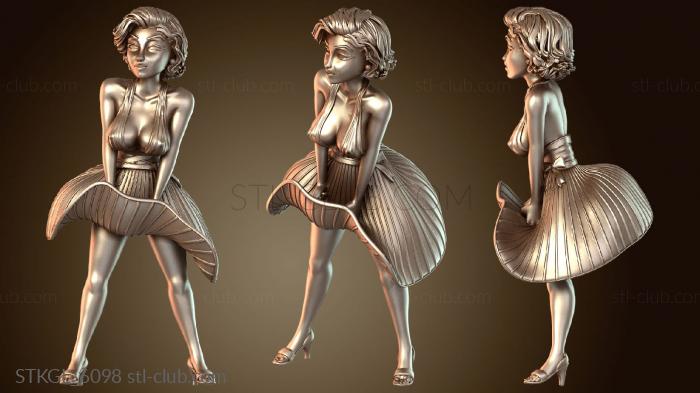 Статуэтки девушки Девушка с винтажными иконами