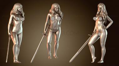 3D модель Уверенная в себе девушка (STL)