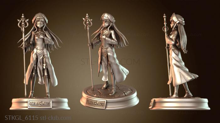 Статуэтки девушки Волосы на спине гоблинской жрицы