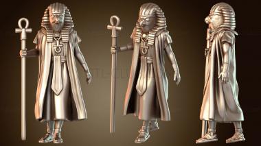 3D модель Египетский бог Гор с посохом (STL)