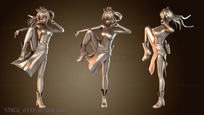 Статуэтки девушки Попался Ад Рай