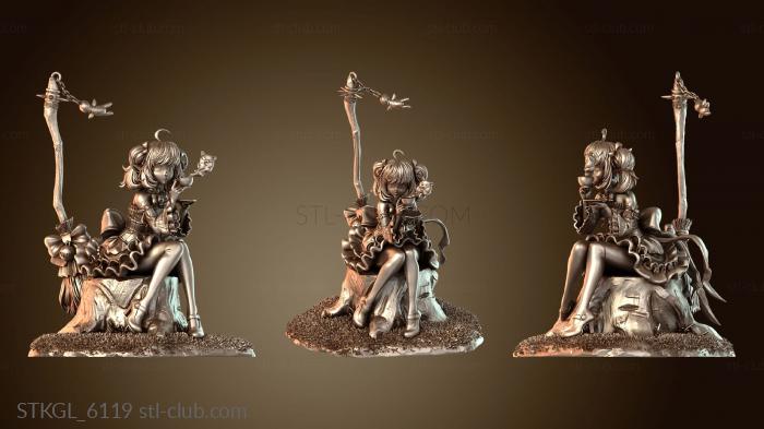 Статуэтки девушки Готическая эльфийка-чародейка