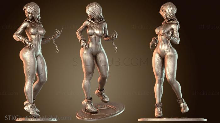 Статуэтки девушки Веномизированная рука Гвенома