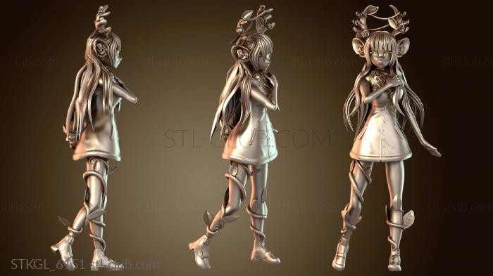 Статуэтки девушки Игривая Харука Карибу