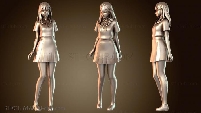 Статуэтки девушки Персонаж Воксельной Геры