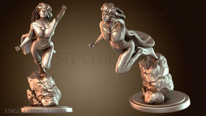 Статуэтки девушки Отважная девушка-герой