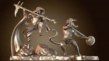 3D модель Борьба с индуистскими богами (STL)