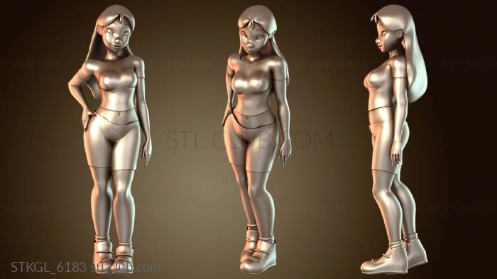 Статуэтки девушки Нани High-Res