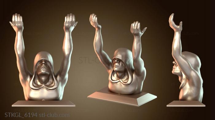 Статуэтки девушки Чехол для очков в форме фигуры в капюшоне