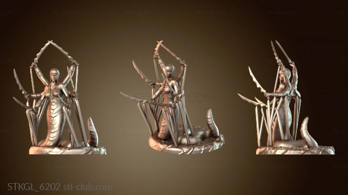 Статуэтки девушки Грациозная гуманоидная Медуза