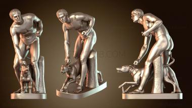 3D модель Охотник и верный пес (STL)