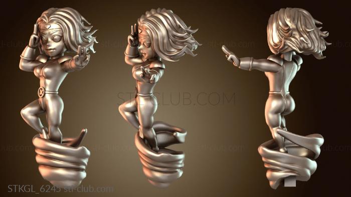 Статуэтки девушки Джин Грей Чиби