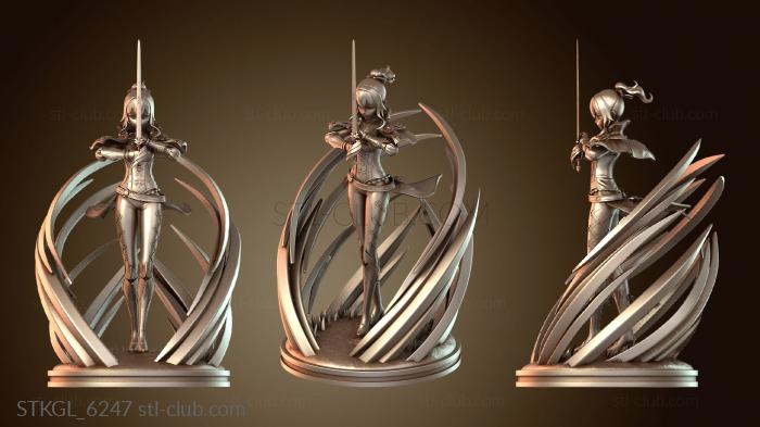 Статуэтки девушки Джин Лайвли