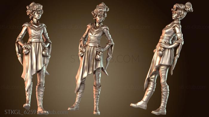 Статуэтки девушки Джифвиаа Дженази Колдун