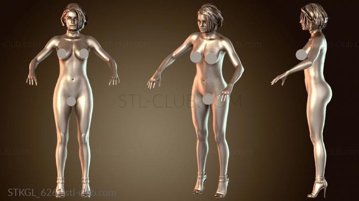 Статуэтки девушки Обнаженная Джилл