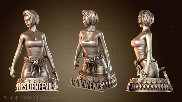 Статуэтки девушки Бюст Джилл Валентайн