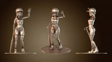 3D модель Фигурка бунтарки из сериала «Подружки девушки Каране» (STL)