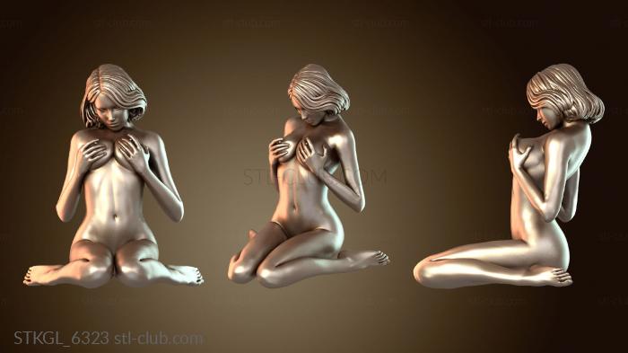 Статуэтки девушки Девушка на коленях Би