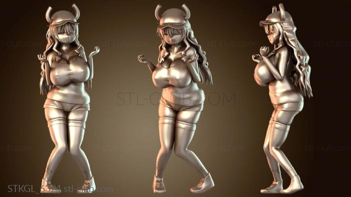 Статуэтки девушки Лукоа Кобаяши Горничная Дракон