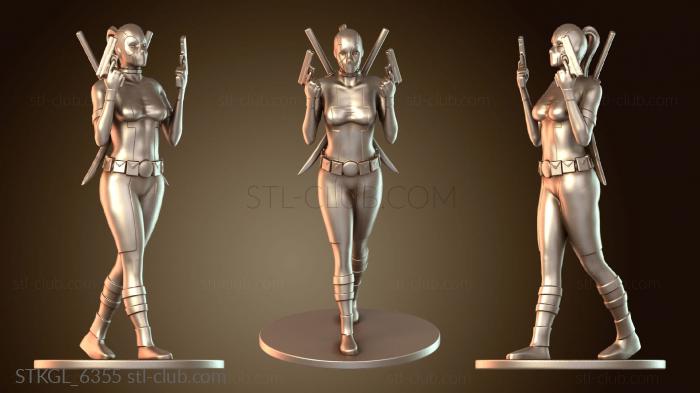 Статуэтки девушки Леди Дэдпул мертва