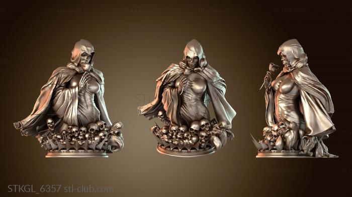 Статуэтки девушки Бюст Леди Смерти Большой