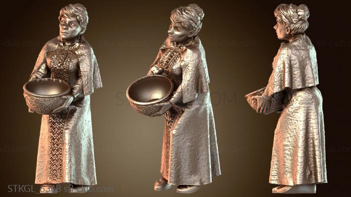 Статуэтки девушки Сельская жительница с корзиной