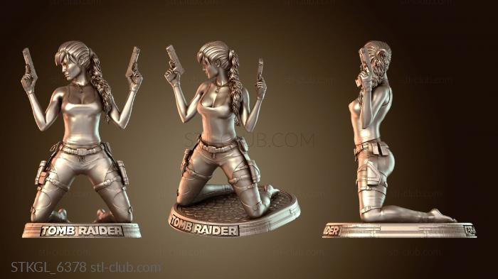 Статуэтки девушки Держатель для телефона Лара Крофт