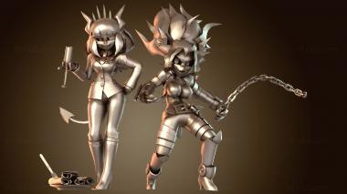 3D модель Люцифер и Суд Хеллтейкер (STL)