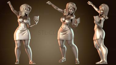 3D модель Мари, школьная учительница (STL)