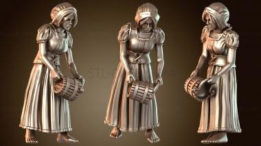 3D модель Курица в средневековой деревне, вариант T (STL)