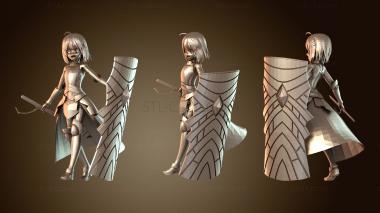 3D модель Мегумин из Коносубы и Мидна из «Сумеречная принцесса» Мейпл Бофури (STL)