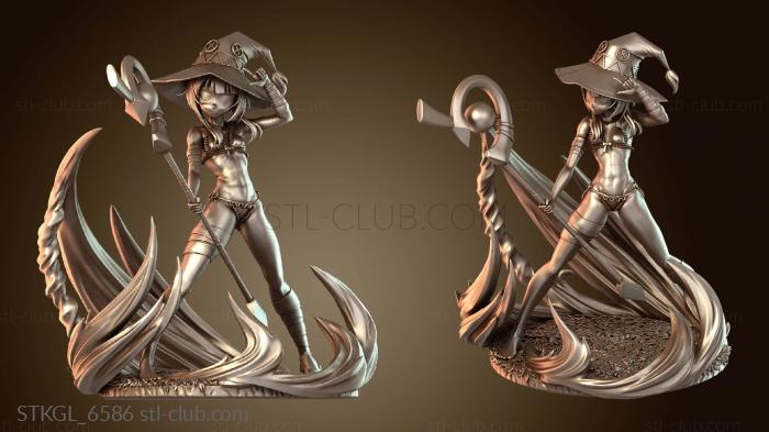 Статуэтки девушки Сексуальная атака Мегумин с плащом