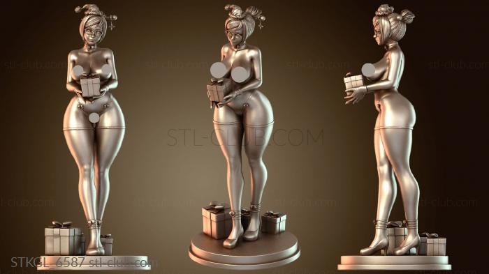 Статуэтки девушки Рождественский вариант Мэй из Overwatch