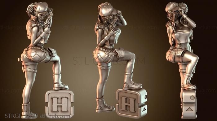 Статуэтки девушки Классический металлический слизень