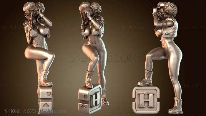 Статуэтки девушки Соблазнительный металлический слизень