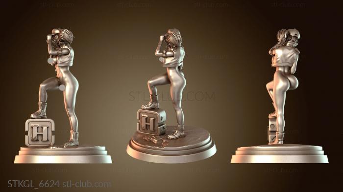 Статуэтки девушки Коллекция откровенных металлических слитков