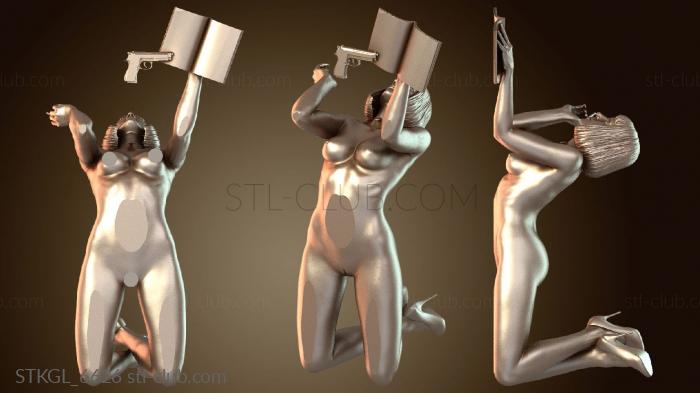 Статуэтки девушки Интимная Миа Уоллес с ожерельем