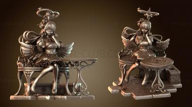 3D модель Синий архив Мика Мисоно (STL)