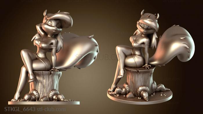 Статуэтки девушки Очаровательная норка Минерва