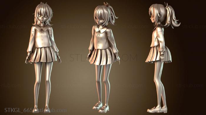 Статуэтки девушки Мио с Аобой