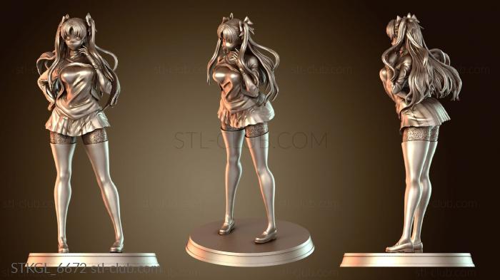 Статуэтки девушки Рука Миё Рин Тосака