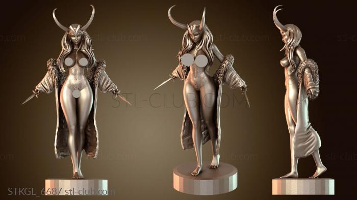 Статуэтки девушки Момоджи Леди Локи Кинжалы