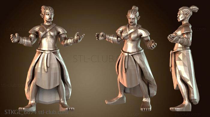 Статуэтки девушки Пьяный орк-монах